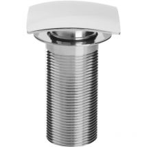 Bristan - Square Clicker Basin Waste Chrome - Unslotted (For Basins with No Overflow)