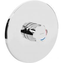 Opac Thermostatic Concealed Mini Shower Valve with Handwheel - Chrome - Bristan