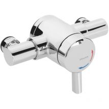 Bristan OPAC Thermostatic Exposed Mini Shower Valve with Lever Handle - Chrome