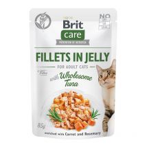 Care cat wholesome thon fillets in jelly thon 85 g - Brit