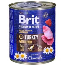Brit - Nourriture Humide Premium Junior Dinde Foie 800 g (8595602561810)