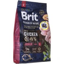 Premium by Nature Junior l - Croquettes pour chiens - Poulet 3 kg - Brit