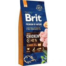 BRIT Premium by Nature Senior Small&Medium Chicken - Hunde-Trockenfutter - 15 kg