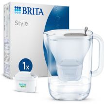 Brita - Caraffa filtrante per acqua Style Grey (2.4L) maxtra pro All-in-1 Caraffa + 1 Filtro