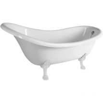 Polysan - brixton Freestanding Bath 174x83x81 cm, Legs blancs