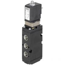 Bürkert - 00132465 Pneumatisches Magnetventil 5/2 Wege 32mm G1/4 2-8bar 2w 24v