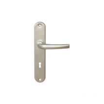 Ensemble de poignées de porte lisbonne Argent Argent a visser Clé l