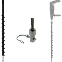 Gt Market - Broca de barrena ø 40 mm con adaptador para taladro y perforador SDS-plus