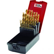 Metalworks - Juego de brocas titanio MWBT25, 25 piezas 748182500