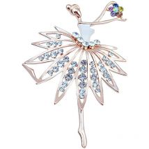 Fei Yu - Broche de Noël en cristal strass pour femme, ornement de Noël, cadeaux pour femmes