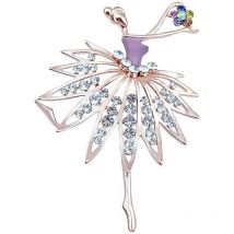 Fei Yu - Broche de Noël en cristal strass pour femme, ornement de Noël, cadeaux pour femmes