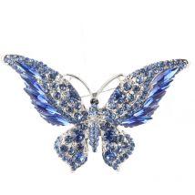 Ineasicer - Broche design exquis Décoration de mode Rétro Bijoux en métal Accessoires pour vêtements Bleu