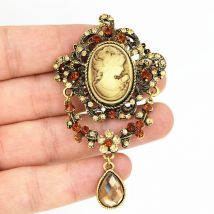 Broche pendentif de fête de mariage de style victorien vintage cadeau