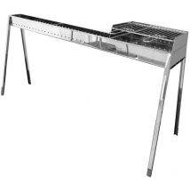 Lgvshopping - lisa - Cuiseur à brochettes grill Milano 80+40+ Kit d'accessoires pour cloison - Ligne Steel