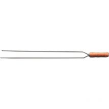 Tramontina - Brochette double en inox et bois Churrasco