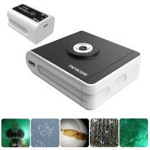 Benobby Kids - lifcausal Caméra Microscope sans Fil 13 Mpx Microscope Électronique 40X600X avec Zoom Puissant Mini Labo Portable Compatible