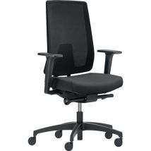 Bürodrehstuhl mit Synchrontechnik schwarz 400-520 mm mit Armlehnen Tragfähigkeit 150 kg