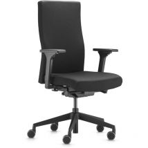 Bürodrehstuhl mit Synchrontechnik schwarz 410-520 mm mit Armlehnen Tragfähigkeit 110 kg