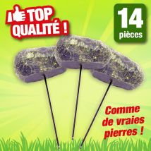 Bordure de jardin apparence rocher 14 pièces