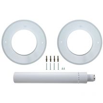 Brötje 995023 - Horizontaler Sauganschluss DN80/125 mit Abschlussplatten - K80 awa - weiß