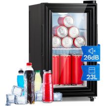 Klarstein - Mini Frigo de Chambre de 23L pour Snacks et Boissons, Petit Frigo Top Silencieux, Mini Bar, Petit Réfrigérateur Camping, Mini Frigo