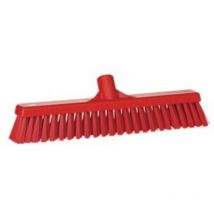 Vikan Broom 410mm Soft/Hard Red