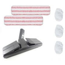 Polti - Brosse + 2 serpillères + 3 bonnettes