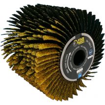 Brosse à lanières abrasives grain36 Ø120mm/L100mm