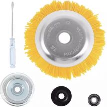 Jalleria - Brosse à mauvaises herbes Brosse Conique Brosse à désherbage Pour Débroussailleuses Sens du moteur Nettoyage des Sols Trottoirs