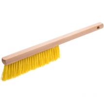 Brosse à neige Woody avec manche en bois jaune