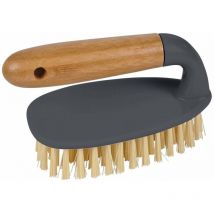 Brosse à récurer, 15 cm, avec manche en bambou