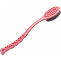 Brosse arrière - brosse de massage corporelle douce et confortable, peut nettoyer le dos dans toutes les directions (Rose)-Fei Yu