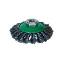 Brosse assiette Gerlon acier torsadé - Ø95 mm - brins 23 mm - bzcd