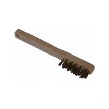 Brosse bougie acier laitonné - Bois