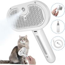 Brosse Chat Vapeur Brosse Chien Vapeur pour Poils Longs et Courts Brosse avec Réservoir D'eau pour Animaux de Compagnie Brosses de Toilettage pour