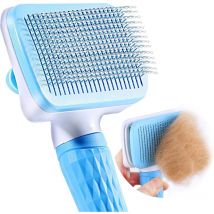 Brosse Chiens Chats, Autonettoyante Brosse poils morts pour chat chien, Enlèvement Efficace jusqu'à 95% des Poils Morts et Poils Tomentose, adapté