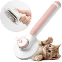 Gotrays - Brosse Chiens Chats, Brosse Autonettoyante Poils Morts pour Chat Chien Poil Long Court pour Eliminer Efficacement jusqu'à 95% des Poils