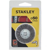 Brosse plate ø 50x10 mm. Utiliser en maçonnerie.