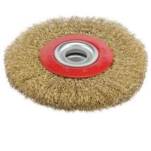 Silverline - Brosse Circulaire Metallique A Fils D'Acier Laitonnes De 125 Mm Tous Tourets
