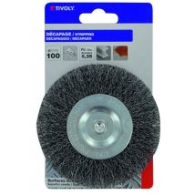 Brosse circulaire perceuse pour métal Diam.100 mm - Tivoly
