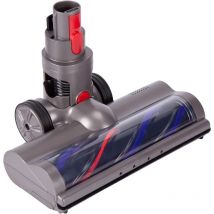 Toolive - Brosse Compatible avec Les Aspirateurs Dyson V7, V8, V10, V11, V15, Tête de Nettoyage à Entraînement Direct avec 4 Phares Avant pour Sols