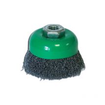 Brosse coupelle acier ondulé Ø75 mm Gerlon brins 25 mm - bzcf