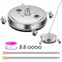 Brosse cube professionnelle T-Racer 20'' 50cm 275 bar en acier inoxydable avec connecteur rapide 1/4' et lance 86cm