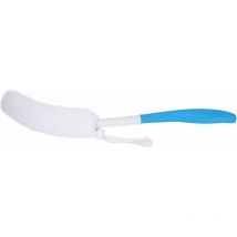 Brosse de Bain Manche Long Incurvé Éponge Douce Nettoyage du Corps Brosses de Douche Exfoliantes Brosse pour le Dos Exfolie le Corps,blue.38cm