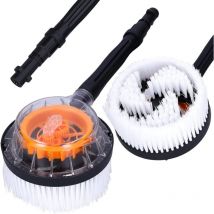 Brosse De Lavage Rotative - Pour Les Nettoyeurs Haute Pression Kärcher K2 K3 K4 K5 K6 K7 - Avec Lance en Nylon - Pièces De Rechange Kärcher De Haute