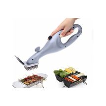 Csparkv - Brosse de nettoyage pour barbecue 2 en 1, brosse de nettoyage pour barbecue avec poils en acier inoxydable, brosse de nettoyage pour