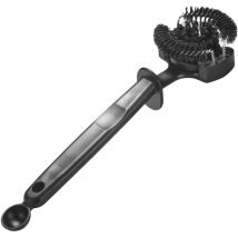 Feiyue - Brosse de nettoyage pour machine à expresso à poils amovibles avec cuillère