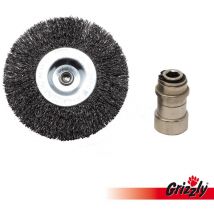 Brosse de rechange, brosse ronde en métal pour brosse universelle Grizzly Tools , grattoir à joint électrique erb 550-1H Grizzly erb 550-2S Grizzly