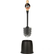 Ultra Clean - Brosse de toilette avec manche en bambou, ø 12 cm