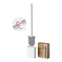Gabrielle - Brosse de Toilette, Brosse wc , Suspendu Brosse de Toilette en Silicone, Brosse de Toilette Brosse wc en Silicone et Support, avec Base